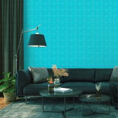 Самоклеюча 3D панель Sticker wall під цеглу Бірюзова 700x770x3мм SW-00000573