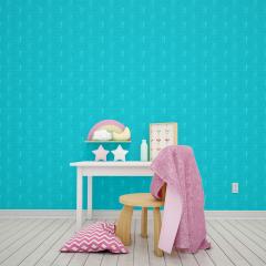 Самоклеюча 3D панель Sticker wall під цеглу Бірюзова 700x770x5мм SW-00000084