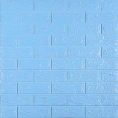 Self-adhesive 3D panel Sticker wall brick effect Blue 700x770x5mm SW-00000297