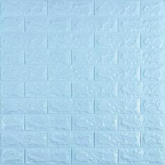 Self-adhesive 3D panel Sticker wall brick effect Blue 700x770x7mm SW-00000658