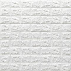 Самоклеющиеся 3D панель Sticker wall под кирпич Id 01 Белый SW-00000047