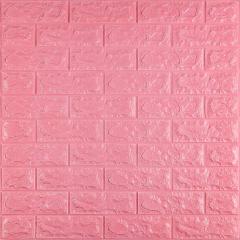 Самоклеющиеся 3D панель Sticker wall под кирпич Id 04 Розовый SW-00000057