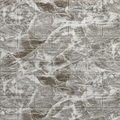 3D панель Sticker wall Самоклеюча під цеглу Id 61 чорний мармур SW-00000036