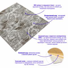 3D панель Sticker wall Самоклеюча під цеглу Id 61 чорний мармур SW-00000036