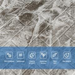 3D панель Sticker wall Самоклеюча під цеглу Id 61 чорний мармур SW-00000036