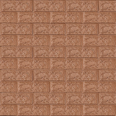 Self-adhesive 3D panel Sticker wall brick effect Brown 700x770x5mm SW-00000237