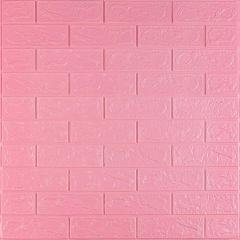 Self-adhesive 3D panel Sticker wall brick effect Pink 700x770x3mm SW-00000231