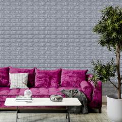 Самоклеющиеся 3D панель Sticker wall под кирпич Серый 700x770x3мм SW-00000230