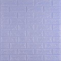 Самоклеющиеся 3D панель Sticker wall под кирпич Светло-фиолетовый 700x770x5мм SW-00000083