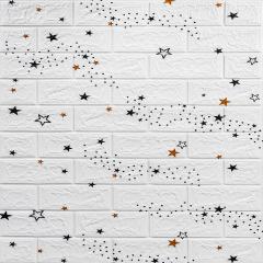 Самоклеющиеся 3D панель Sticker wall под кирпич Звезды SW-00000086