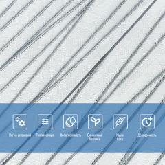 Самоклеюча 3D панель Sticker wall срібні стрічки 441 SW-00001185