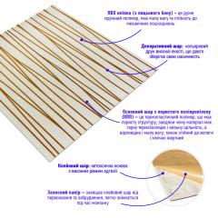 Самоклеюча 3D панель Sticker wall золоті стрічки 440 SW-00001184