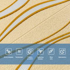 Самоклеющиеся 3D панель Sticker wall Золотые волны 194 SW-00000766