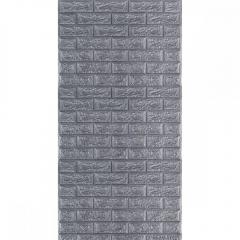 Самоклеющиеся 3D панель в рулоне под серебряный кирпич Sticker wall R017-3 SW-00001445
