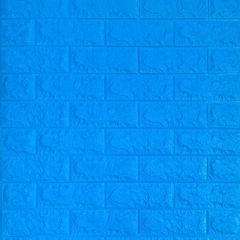Самоклеющиеся 3D панель Sticker wall под кирпич Синий Id 3