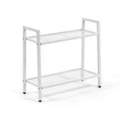 Shelf-rack Sticker wall two-tier metal white 60*26*60cm SW-00002102