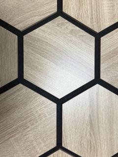 Стеновая акустическая 3D панель Neman Соты 578x17x707 мм Дуб Сонома