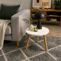 Round coffee table Sticker wall 40x40x31cm White SW-00003366