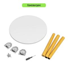 Round coffee table Sticker wall 40x40x31cm White SW-00003366
