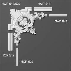 Corner element for moldings Grand Decor HCR 517/523