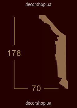 Карниз з орнаментом Classic Home 1-1780