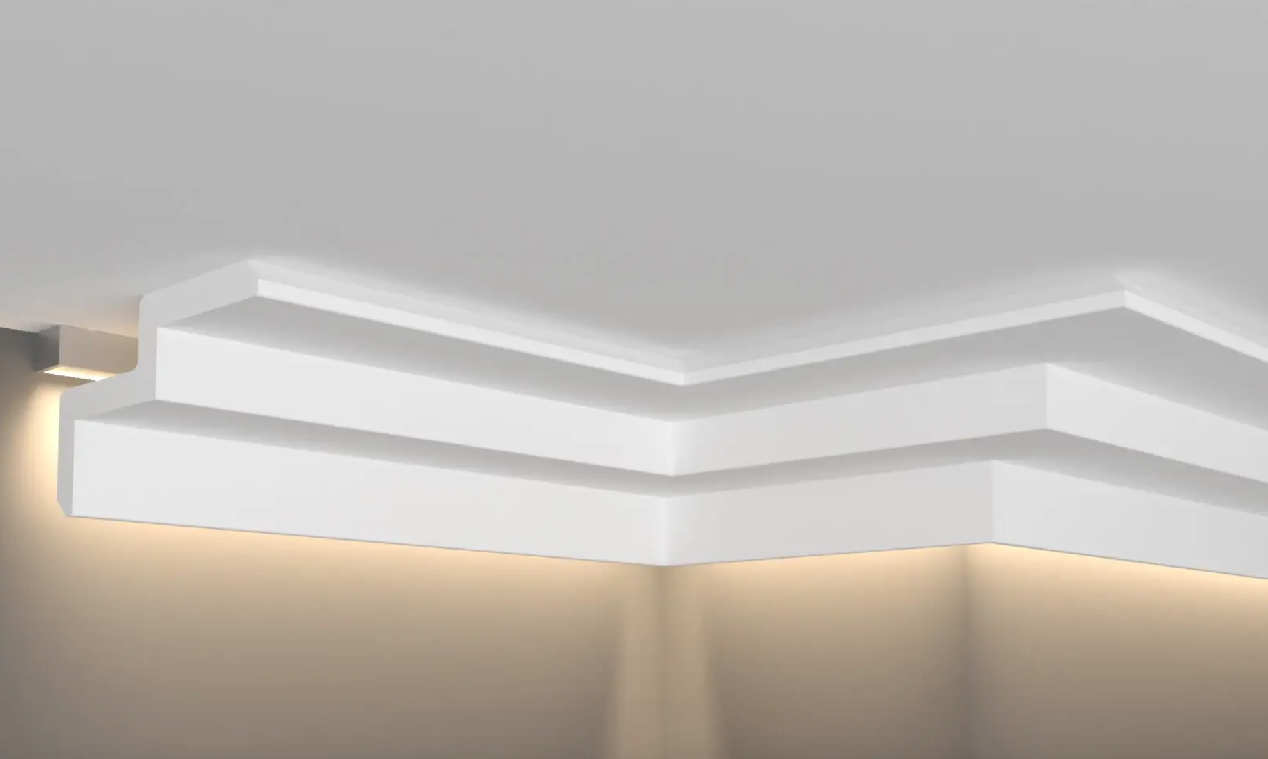 Гладкий карниз Gaudi Decor C 968 (2.00м) Flexi