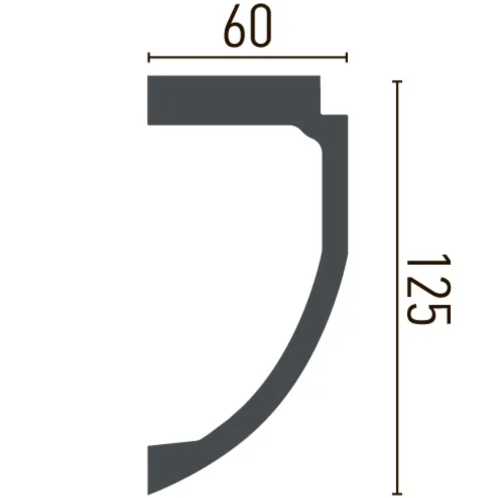 Smooth cornice Gaudi Decor P 883 (2.44m)