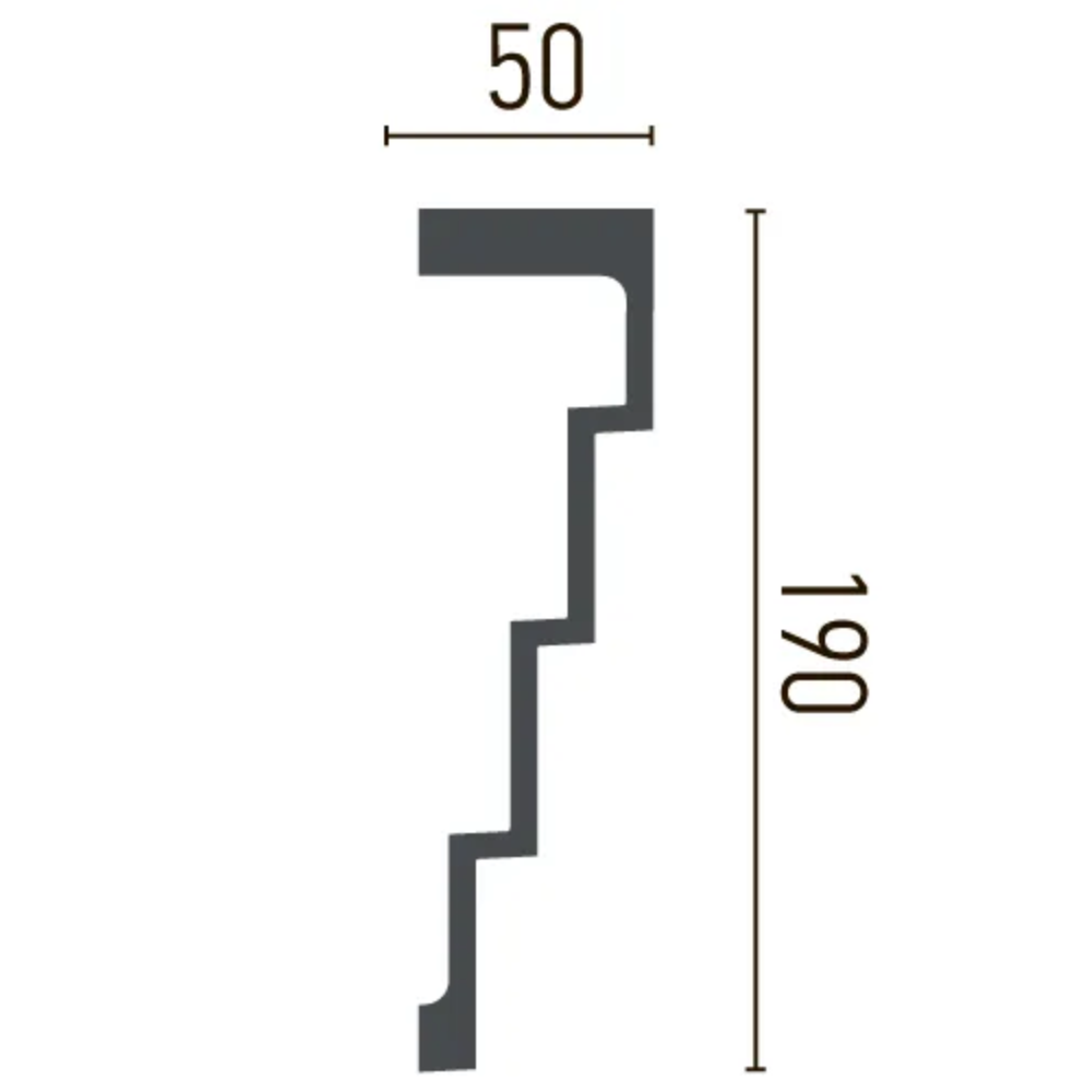 Smooth cornice Gaudi Decor P 886 (2.44m)
