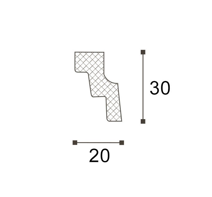 Гладкий карниз NMC LX 28