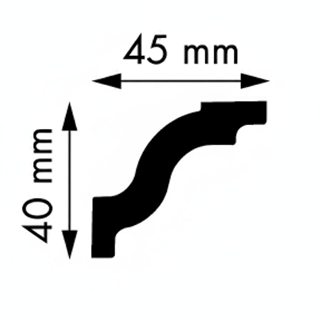 Гладкий карниз NMC LX 60
