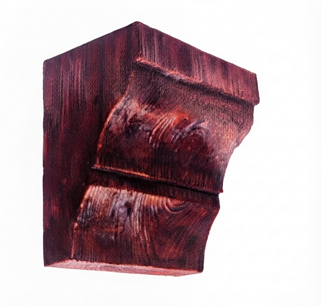 Консоль балки Decowood Модерн ED 035 classic красная 19х13