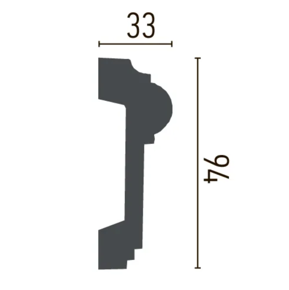 Молдинг Gaudi Decor CR 3044 (2.44м)