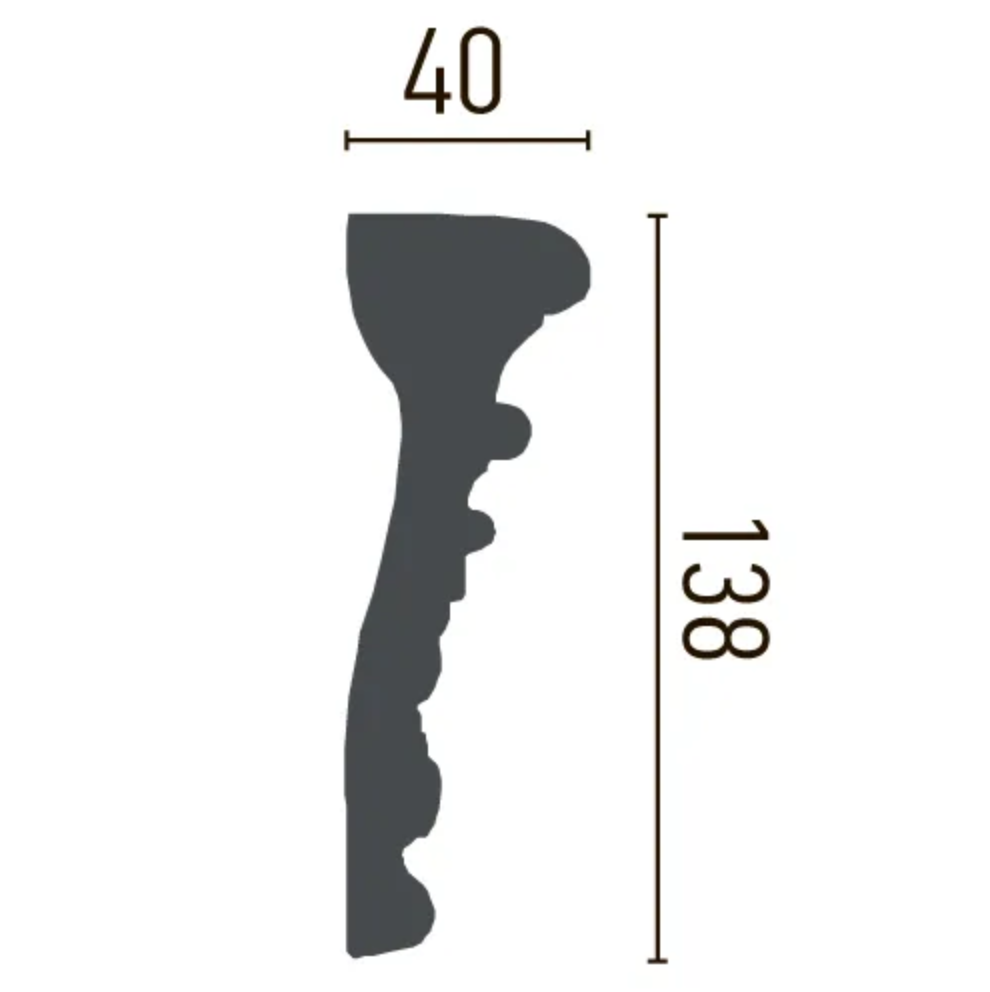 Molding Gaudi Decor CR 608 (2.44m) Flexi