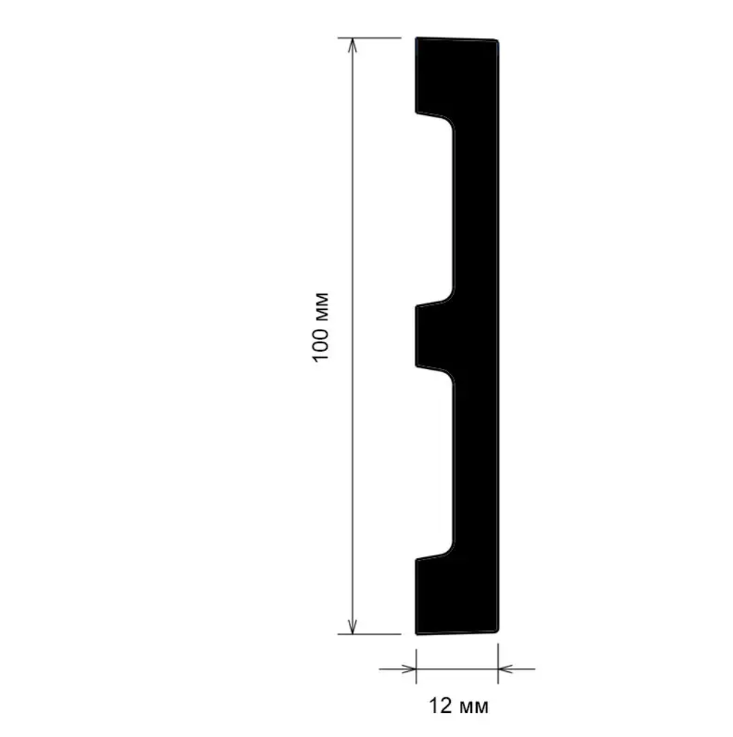 Polyurethane skirting board Gaudi Decor CR 956 (2.00м)