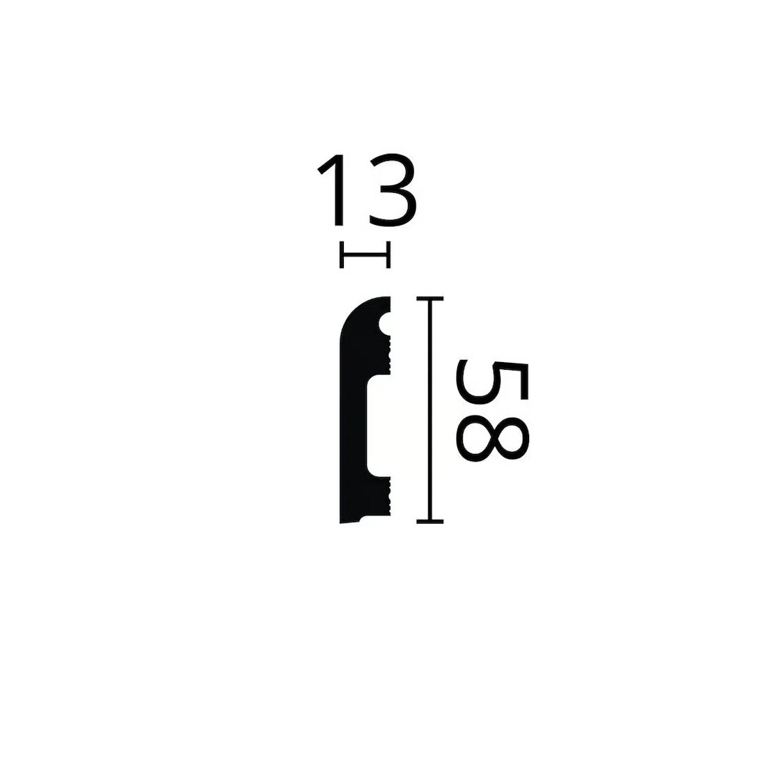 Плінтус із композитного полімеру NMC FL 13