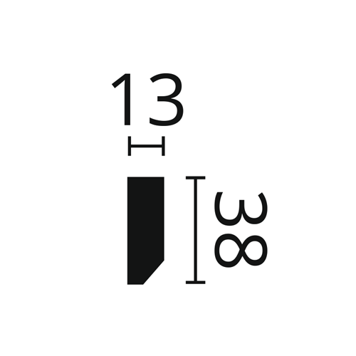 Плінтус із композитного полімеру NMC FT 1F