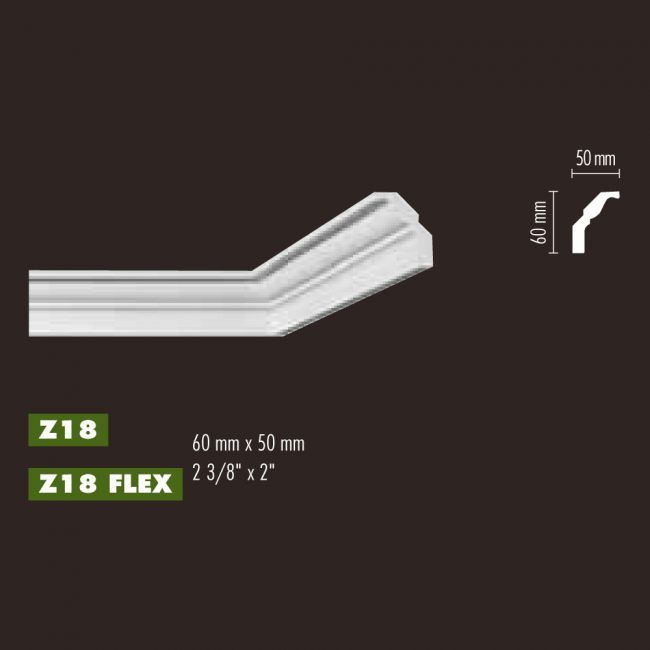 Smooth cornice NMC Z18 Flex